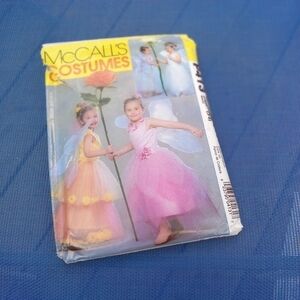McCall's Sewing Pattern P413 Girl's Fairy Angel Halloween Costume Sizes 3-8